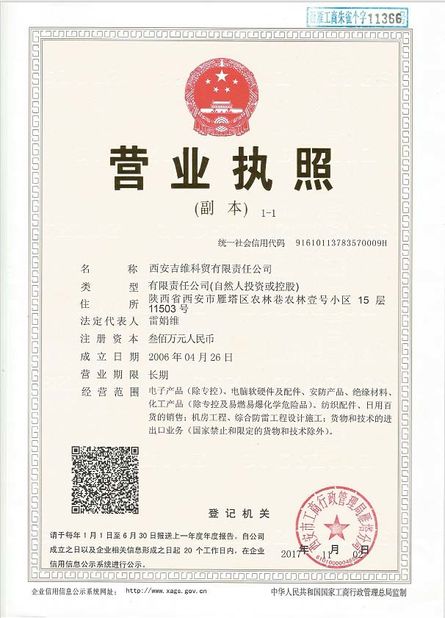 Xi'an JW Import &amp; Export Co.,Ltd
